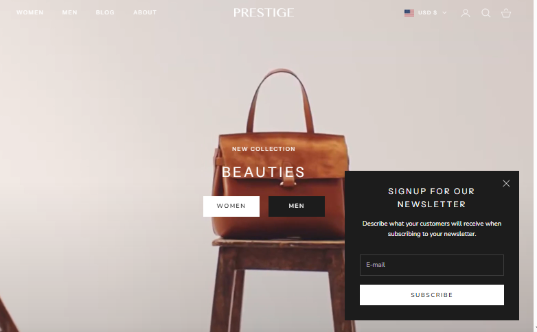 Shopify Prestige Theme